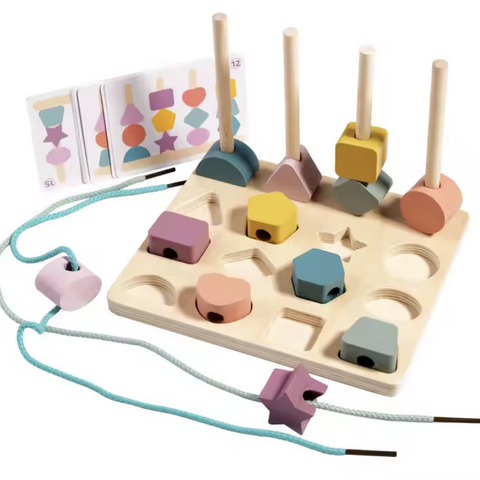 PEPPER BUNNY Montessori Shape Cognition & Matching Board