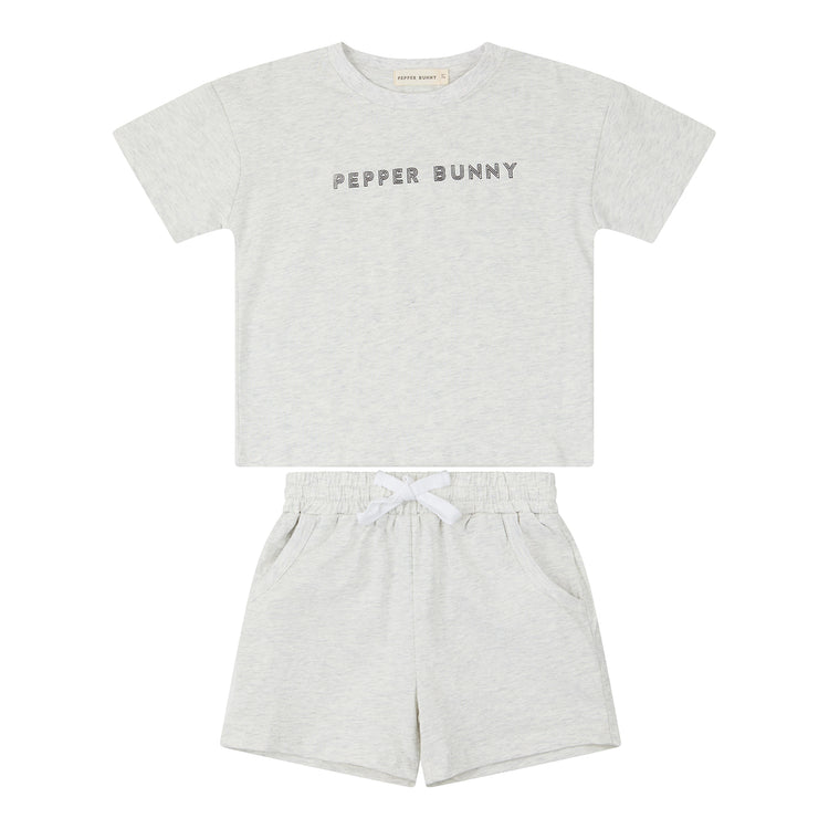 THE SHORT SETS: PEPPER BUNNY ORGANIC COTTON SHORT SET