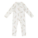 PEPPER BUNNY ZIPPER ONESIE IN SNOW WHITE OR BLUSH PINK