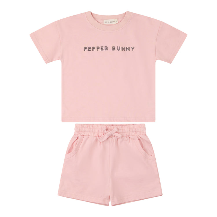 THE SHORT SETS: PEPPER BUNNY ORGANIC COTTON SHORT SET