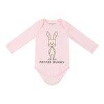 PEPPER BUNNY SWEETEST ONESIE IN BLUSH PINK OR SNOW WHITE COLORS