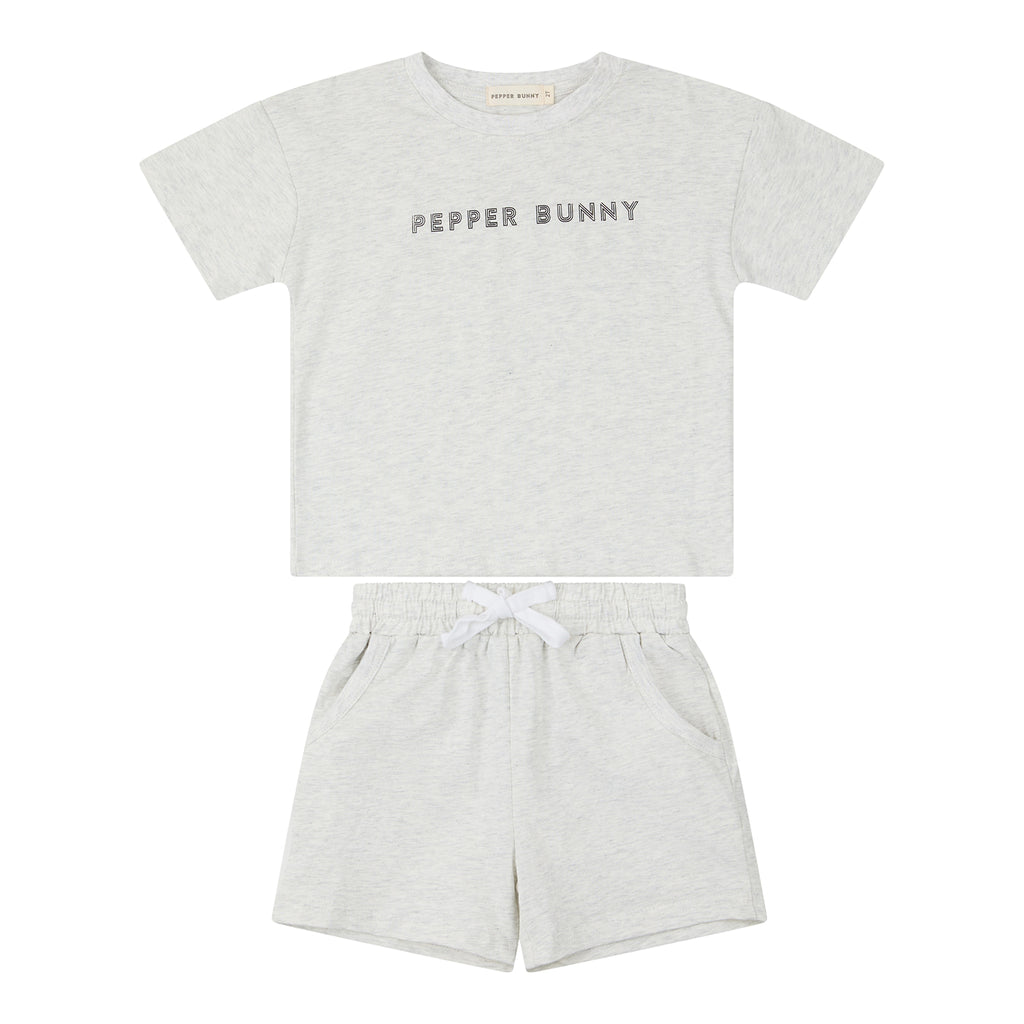 THE SHORT SETS: PEPPER BUNNY ORGANIC COTTON SHORT SET