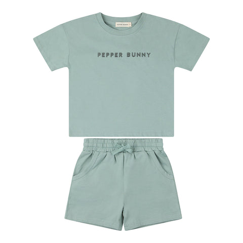 THE SHORT SETS: PEPPER BUNNY ORGANIC COTTON SHORT SET